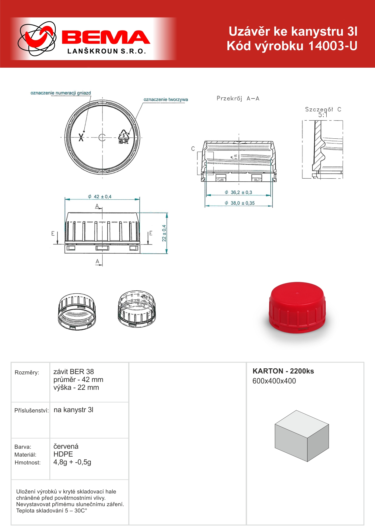 U-kanystr 14003-U 22-10-2024